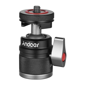 Mini adapter z głowicą kulową do montażu monitora Adapter zimnej stopki