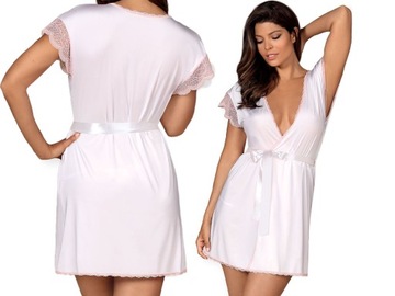 OBSESSIVE Girlly Халат Peniuar Белый XXL