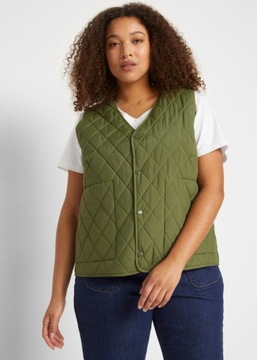 BA18 ЖЕНСКИЙ ЛЕГКИЙ СТЕГАНЫЙ ЖИЛЕТ НА МОЛНИИ BONPRIX 40 ОРАНЖЕВЫЙ