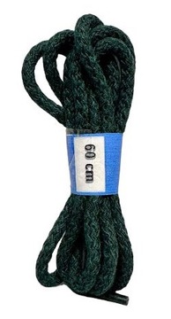 Sznurowadła sznurówki okrągłe 4mm 60 cm zielony