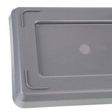 ПОДСТАВКА ДЛЯ ЦВЕТОЧНЫХ ГОРШКОВ 80см ПРЯМОУГОЛЬНЫЙ ПЛАСТИКОВЫЙ ПОДДОН АНТРАЦИТОВОГО цвета