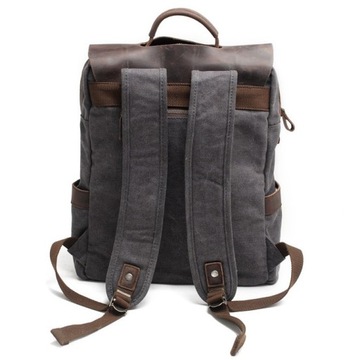 Рюкзак для ноутбука 15.6 винтажный коричневый кожаный