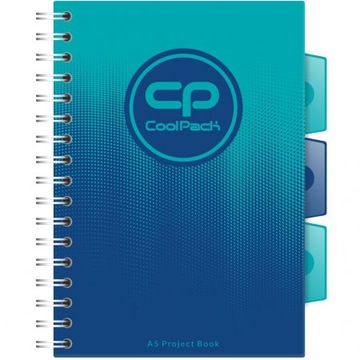 COOLPACK GRADIENT KOŁOZESZYT A5 100k OCEAN kratka