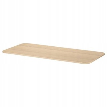 IKEA BEKANT Blat, okleina dębowa bejcowana na biało, 140x60 cm