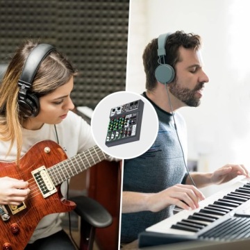 Asmuse 4-канальный аудиомикшер