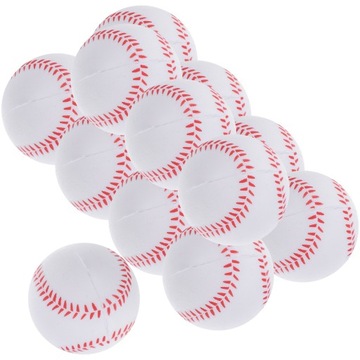 12 SZT. PIŁEK BASEBALLOWYCH DO TRENINGU ELASTYCZNE MAŁE PIŁKI BASEBALLOWE DLA MŁODZIEŻY DOROSŁYCH GRA
