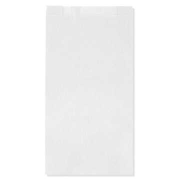 Torba ŚNIADANIOWA 15x29 cm PAPIEROWA FAŁDOWA BIAŁA 100 szt. eko
