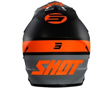 ШЛЕМ SHOT FURIOUS ROLL ЧЕРНЫЙ ОРАНЖЕВЫЙ MAT CROSS ENDURO QUAD ATV XL
