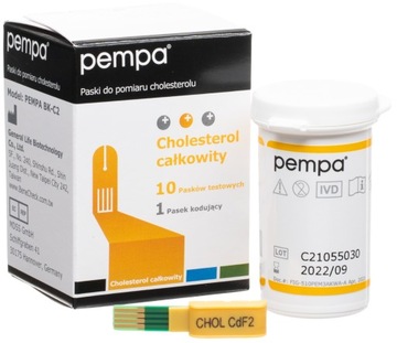 PEMPA Paski do kontroli cholesterolu 10 szt