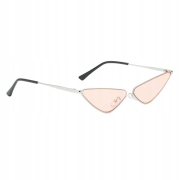 Unisex metalowa rama Fashion Cat Eye Coffee
