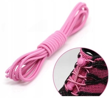 ЛАЗЫ БЕЗ ЗАВЯЗОК ЭЛАСТИЧНЫЕ 100СМ ДЛЯ ДЕТСКИХ БЕГОВ 2ШТ.