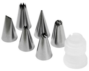 TYLKI DO DEKORACJI TORTÓW CIAST 6 SZTUK + ADAPTER