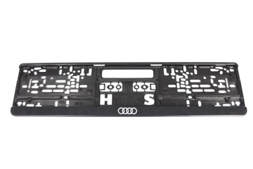 RAMKA TABLICY REJESTRACYJNEJ AUDI UNIKAT ASO BLACK ORYGINAŁ KOLEKCJA AUDI