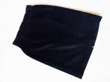 CZARNA AKSAMITNA SPÓDNICA R. 40