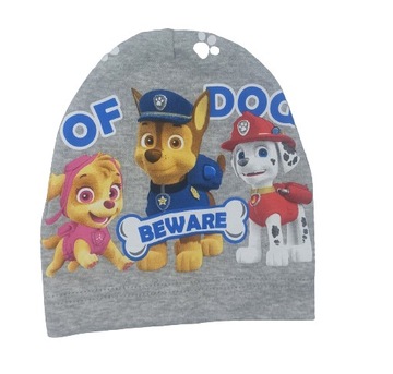 Czapka bawełniana przejściowa psi patrol kolory