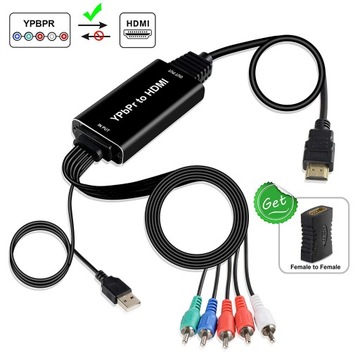 Кабель-переходник RCA RGB YPbPr в HDMI