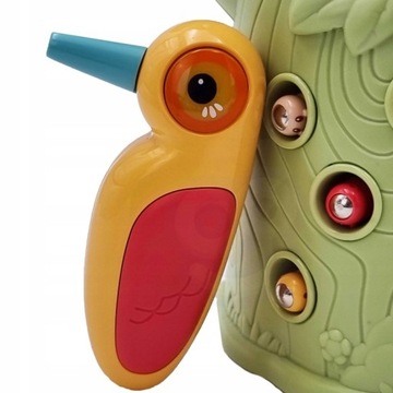 ИГРА НА МАГНИТНЫЕ НАВЫКИ «Поймай червяка, покорми птицу» для 2 детей