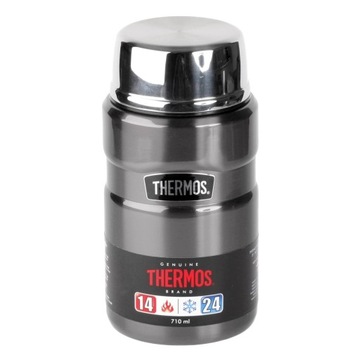 THERMOS KING 710ml TERMOS OBIADOWY SZARY SK3020GR