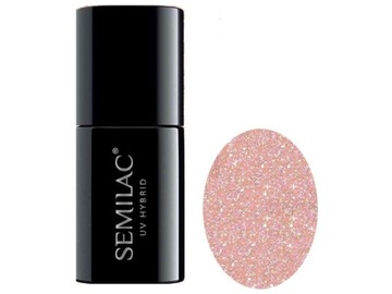 Semilac Extend base 5в1 слегка бежевый 804 Glitter Soft Beige 7мл