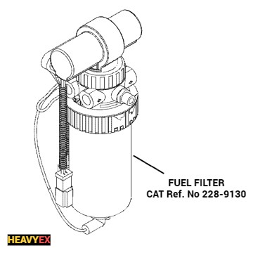 Главный топливный фильтр CAT 428F 432F 434F 444F