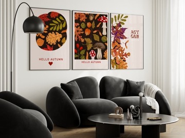 Plakat 30x40 Jesień Jesienne DUŻO WZORÓW plakaty dekoracja do salonu pokoju