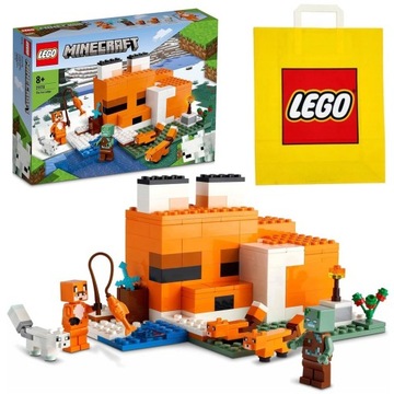 LEGO 21178 MINECRAFT Siedlisko Nora Domek lisów