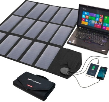 Turystyczny Panel Słoneczny Solarny Przenośny Ładowarka 100w 18v 12v USB