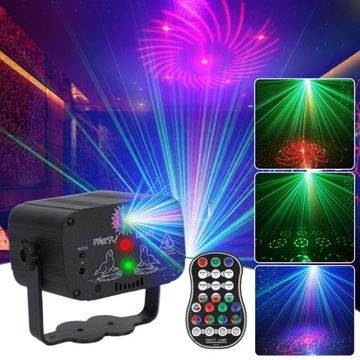 ДИСКО-ЛАМПЫ ДЛЯ ДОМАШНЕЙ ВЕЧЕРИНКИ ОСВЕЩЕНИЕ RGB LED ЛАЗЕРНАЯ ЛАМПА