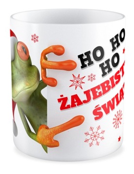 Kubek prezent Żaba HO HO HO ŻAJEBISTE ŚWIĘTA