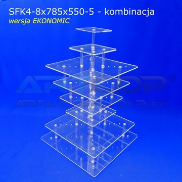 Тарелка из оргстекла на 100 порций, Торты, Печенье