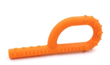ARK GRABBER TUBE GRYZAK LOGOPEDYCZNY TWARDY Z WYPUSTKAMI KOLOR POMARAŃCZOWY