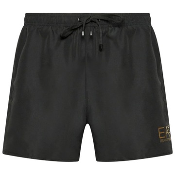 kapielowki meskie EA7 Emporio Armani czarne szorty kapielowe na basen r.M