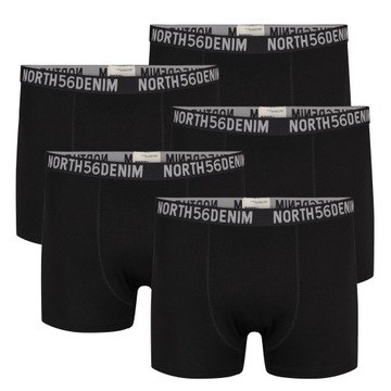 NORTH 56°4 DUŻE ROZMIARY BOKSERKI BAWEŁNA Z ELASTANEM ZESTAW 5-PAK 6XL