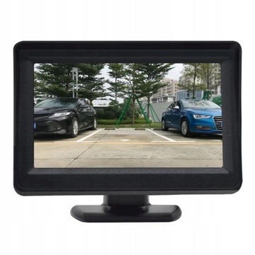 MONITOR LCD 4,3 CALA do KAMERY COFANIA 2 WEJŚCIA