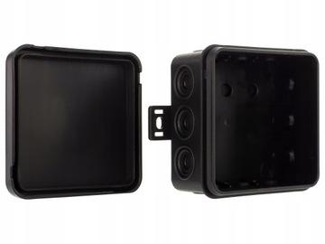 Коробка герметичная накладная 85х85х41 черная IP54