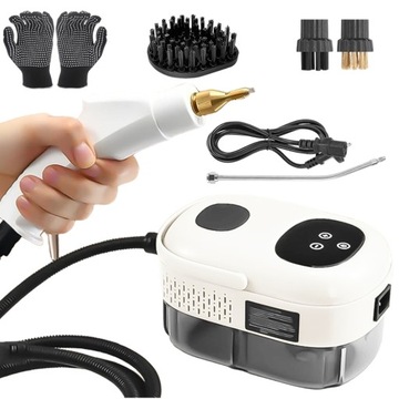 MYJKA ODKURZACZ PAROWY CZYSZCZENIE PARĄ 2500W 1100ML Z 3 GŁÓWKĄ SZCZOTKOWĄ