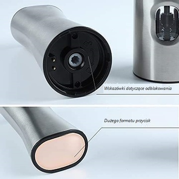 ЭЛЕКТРИЧЕСКАЯ СТАЛЬНАЯ МЕЛЬНИЦА ДЛЯ СОЛИ/ПЕРЦА