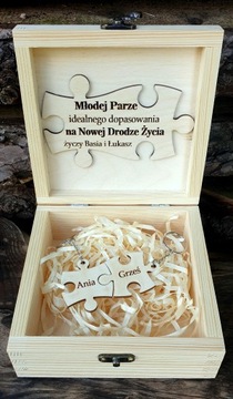 СВАДЕБНАЯ Коробка Свадебный подарок + брелки