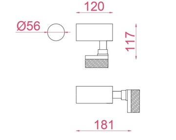 Reflektor 1xGU10 3Fazowy do szynoprzewodu czarny