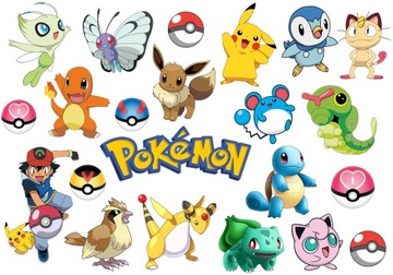 ДЕТСКИЕ ТАТУ ПОКЕМОНЫ ВРЕМЕННЫЕ МОЮЩИЕСЯ