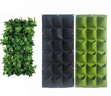 Вертикальная садовая сумка с 49 карманами HANGING GREEN