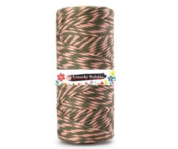 Sznurek skręcany twist BRĄZ-ŁOSOŚ 20m 2mm