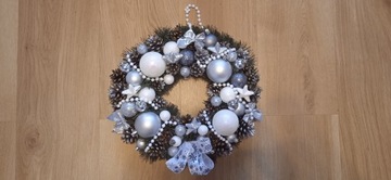 ВЕНОК КРЕМОВЫЙ на стол или дверь, 30 см