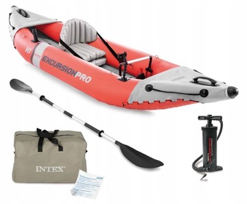 Kajak Excursion PRO 1-os Intex 68303 Pompka Wiosła