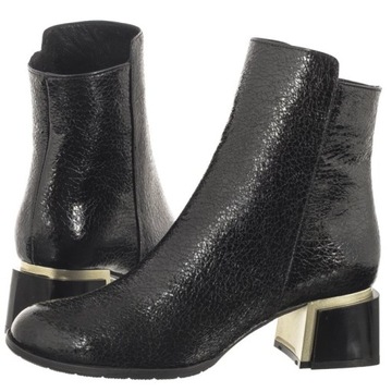 Buty Botki Venezia Czarne Lakierowane 0085423R