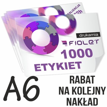 ЭТИКЕТКИ НАКЛЕЙКИ НАКЛЕЙКИ печать цветная 1000 А6 24Ч