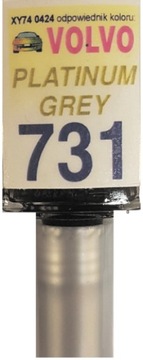 VOLVO 731 PLATINUM GREY LAKIER SAMOCHODOWY ZAPRAWKA DO RYS 10 ML ARASYSTEM