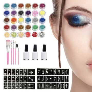 Блеск татуировки татуировки. Большие татуировки блеска DIY