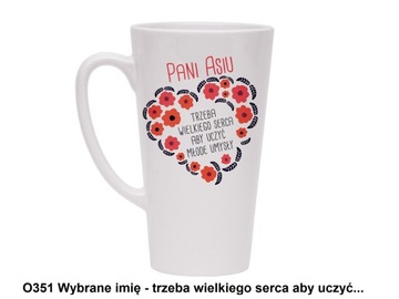 PREZENT NA DZIEŃ NAUCZYCIELA Kubek Latte 450 ml UPOMINEK NA KONIEC ROKU