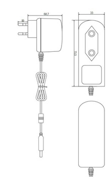 СТАБИЛИЗИРОВАННЫЙ БЛОК ПИТАНИЯ 12 В 1,2 А 12 Вт как XKD